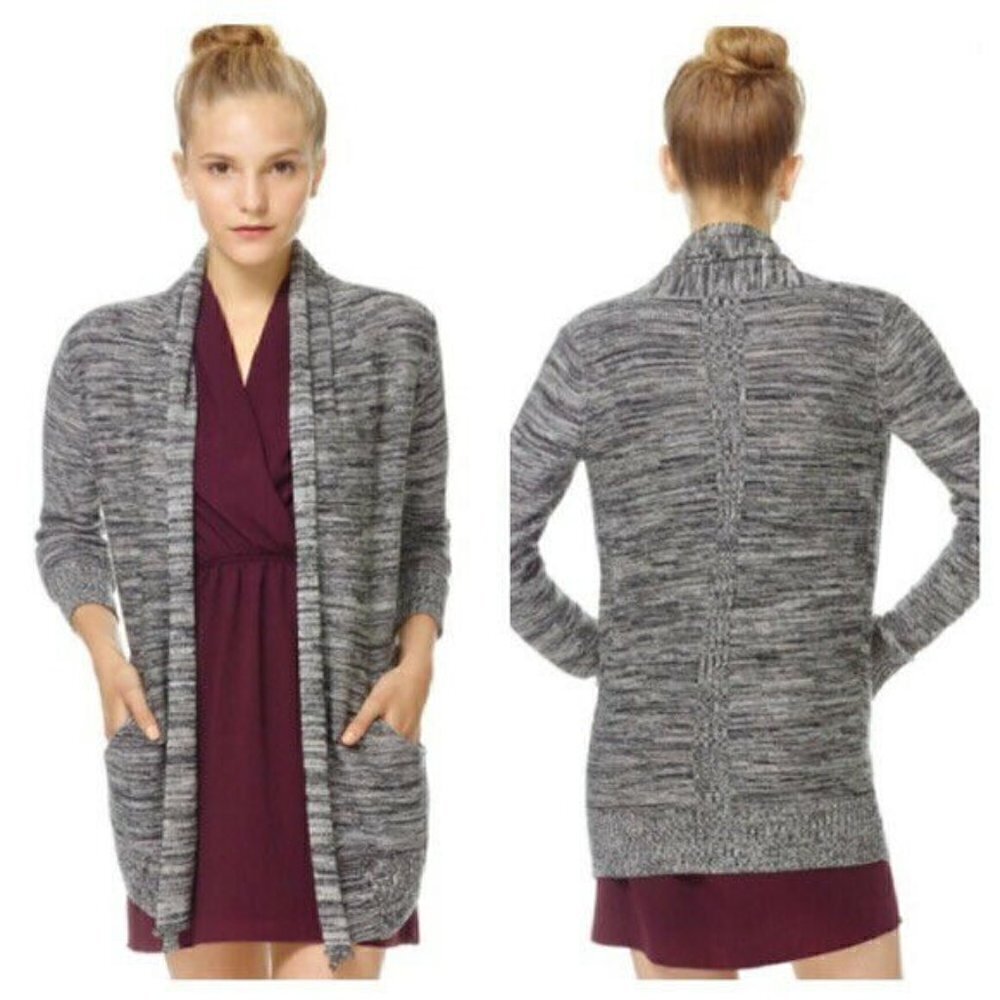 Aritzia Wilfred Cardigan Cashmere blend Flaubert Open Front Sweater Size XXS